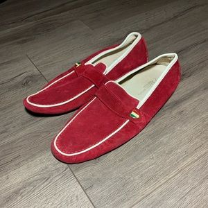 Bacco Bucci Red Slip On Loafer Shoes